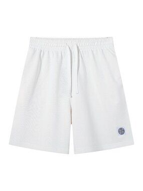 Stone Island White Men Shorts